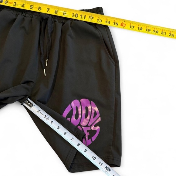 Good Vibes Black Shorts for Men. Small - Picture 3 of 4